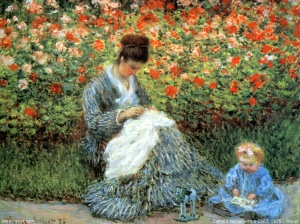 Camille Monet et son enfant