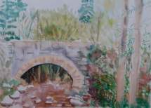 Pont Piccot aquarelle pascale coutoux