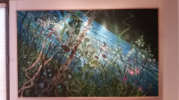 rivière 1992 acrylique sur toile 194,5x313 cm